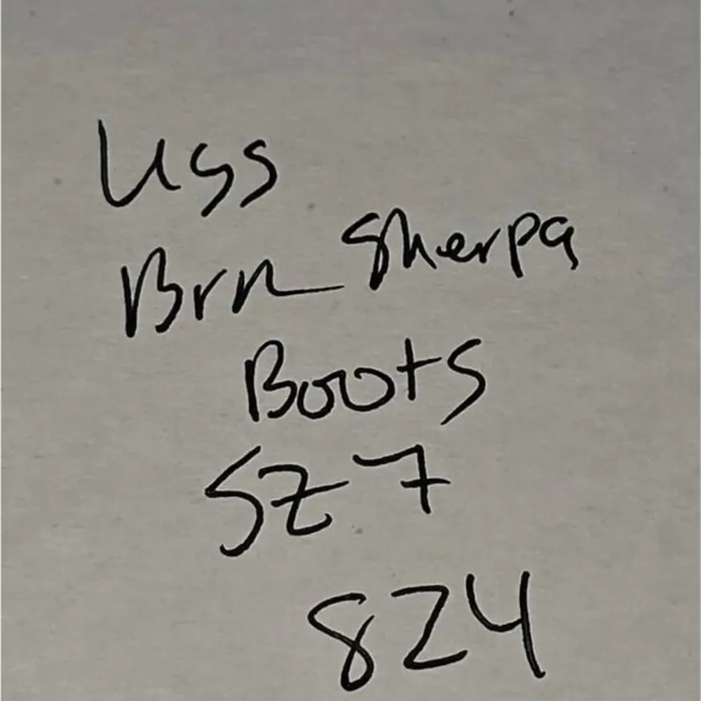 UGG‎ Whitley Tall Brown Suede Boots Lace Up Sheepskin Wool Lining Size 7